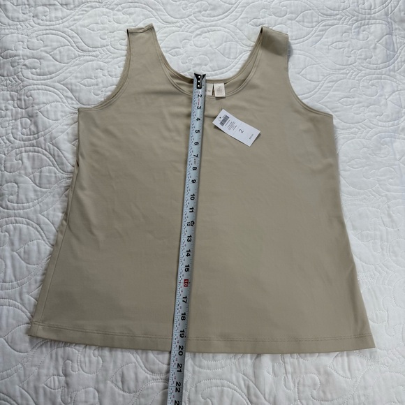 Chico's Putty Microfiber Contemporary Stretch Sleeveless‎ Tank Women's Large NEW - Picture 7 of 8